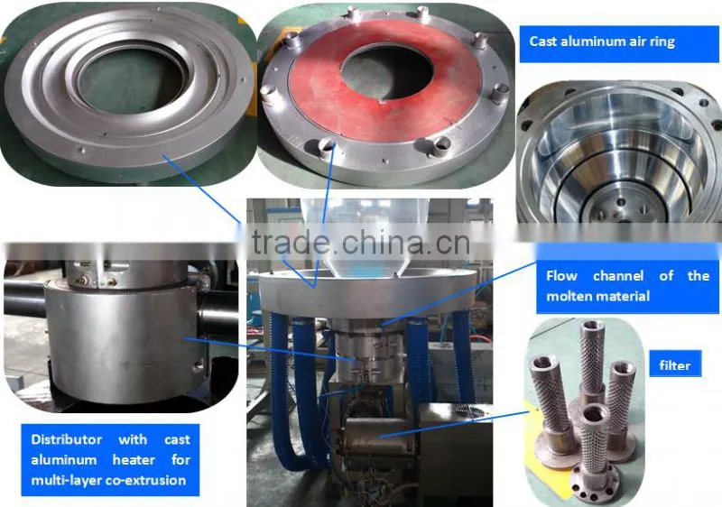 LDPE LLDPE blown type mulch film making machine