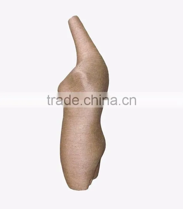 Fiberglass covered with Rope half body torso Draping female mannequin for sale