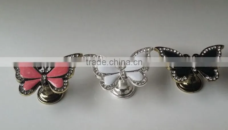 diamante butterfly kids bedroom furniture knobs