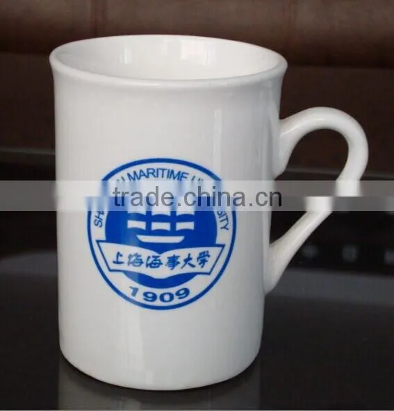 240ml porcelain coffee cup with handle printed coffee cup