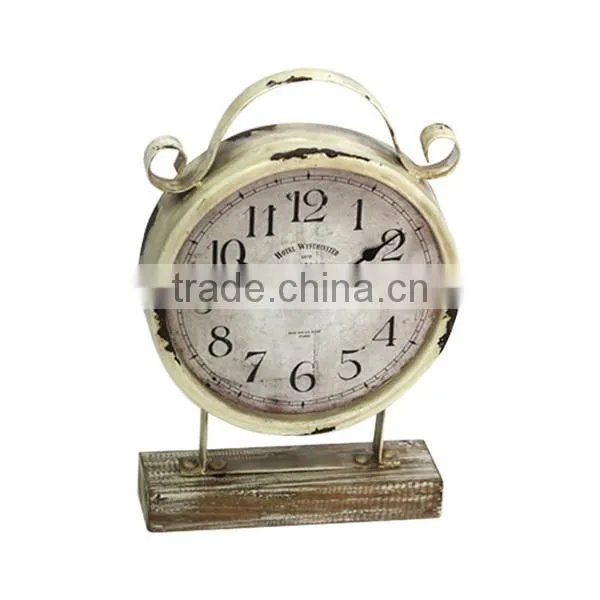 Metal Bird Table Clock