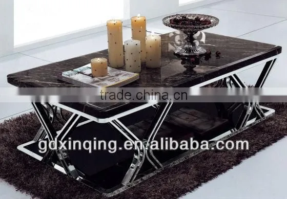 glass top sofa coffee table -C356
