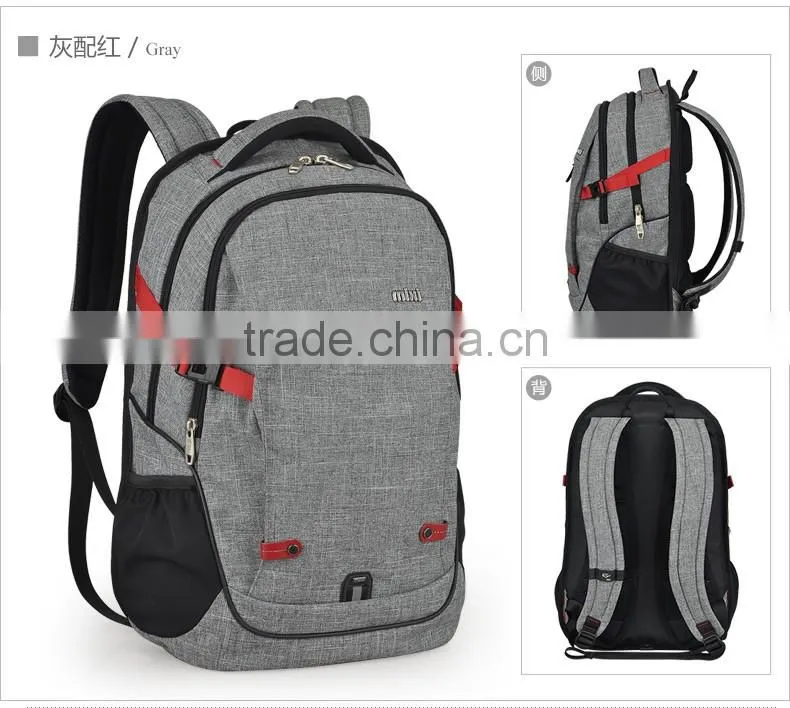 2017 new fashion canvas business laptop backpacks supplier