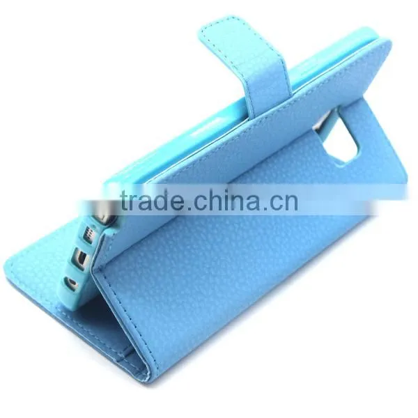 PU leather mobile phone case, flip wallet phone shell for Samsung Note5
