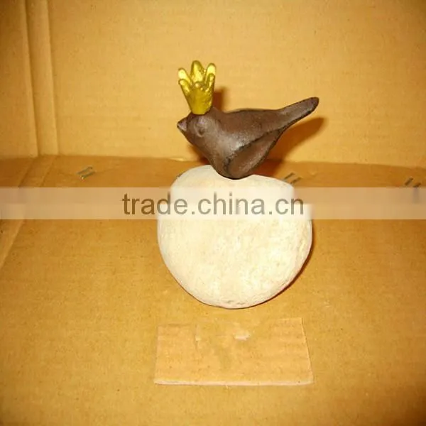 cast iron bird crafts with a Crown