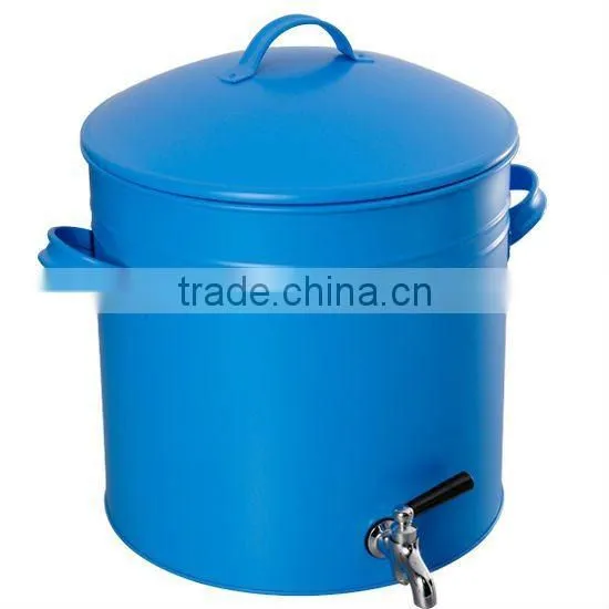 Blue Galvanized Steel & Power Coating Oval Metal Miller High Life Ice & Beer Tub /Cool Tub Beer/Champagne Holder