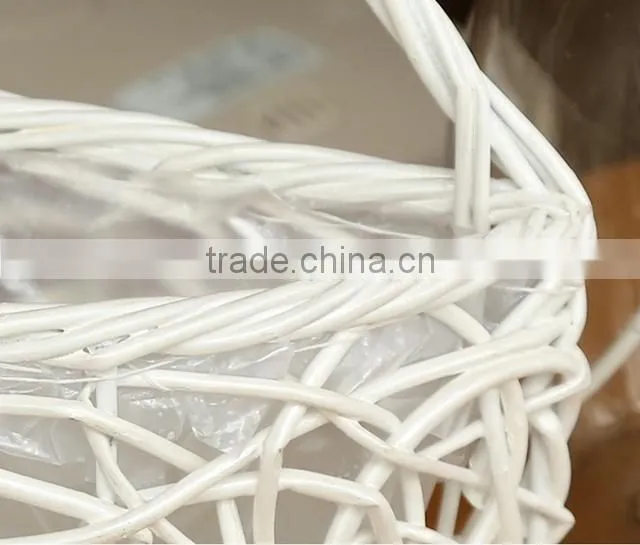 Wicker material wedding flower basket