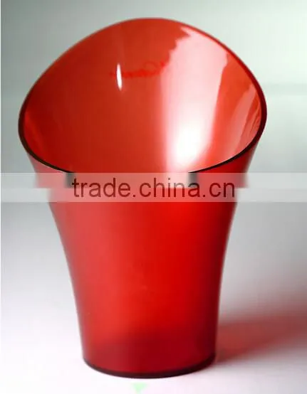 High quality fashion acrylic ice bucket / double wall wine barrels of wine barrel