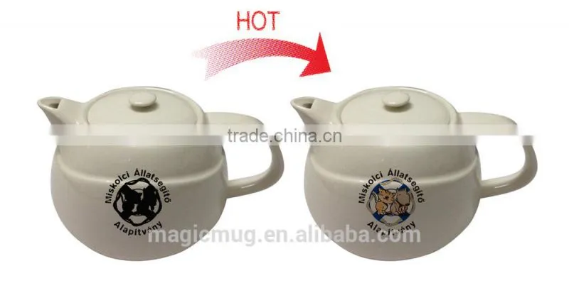 ceramic Color Changing Tea pot