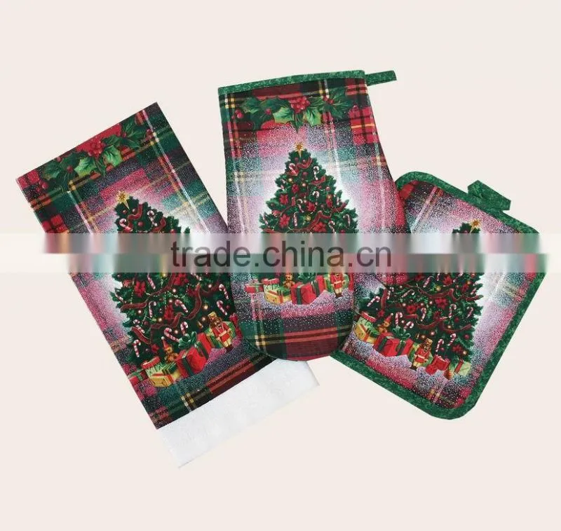Christmas gifts Kichen Textlie Sets Apron sets Oven Glove sets Tea Towel Sets
