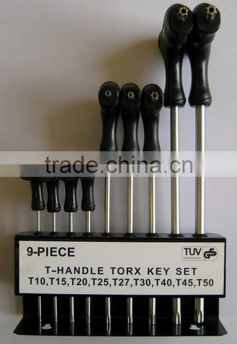 Hand tools 10pcs T Handle Allen Hex Key Wrench set