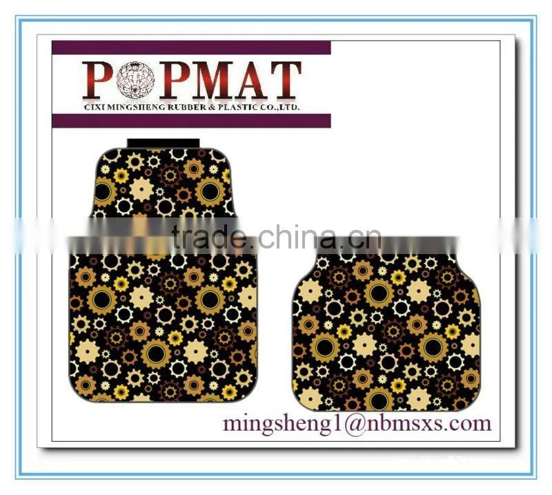 non skid/safe/washable/custom new design pvc car mat