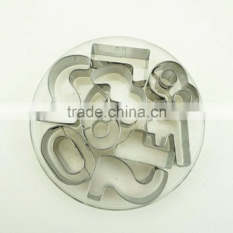 47100 9pcs number Shape Cake cookie cutter ,fondant cake decorating tools