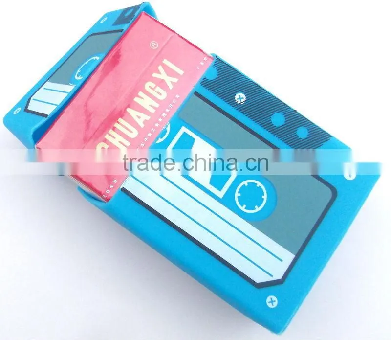 Unique Leather/Silicone DIY Cigarette Case Wallet(FDA, ROHS)