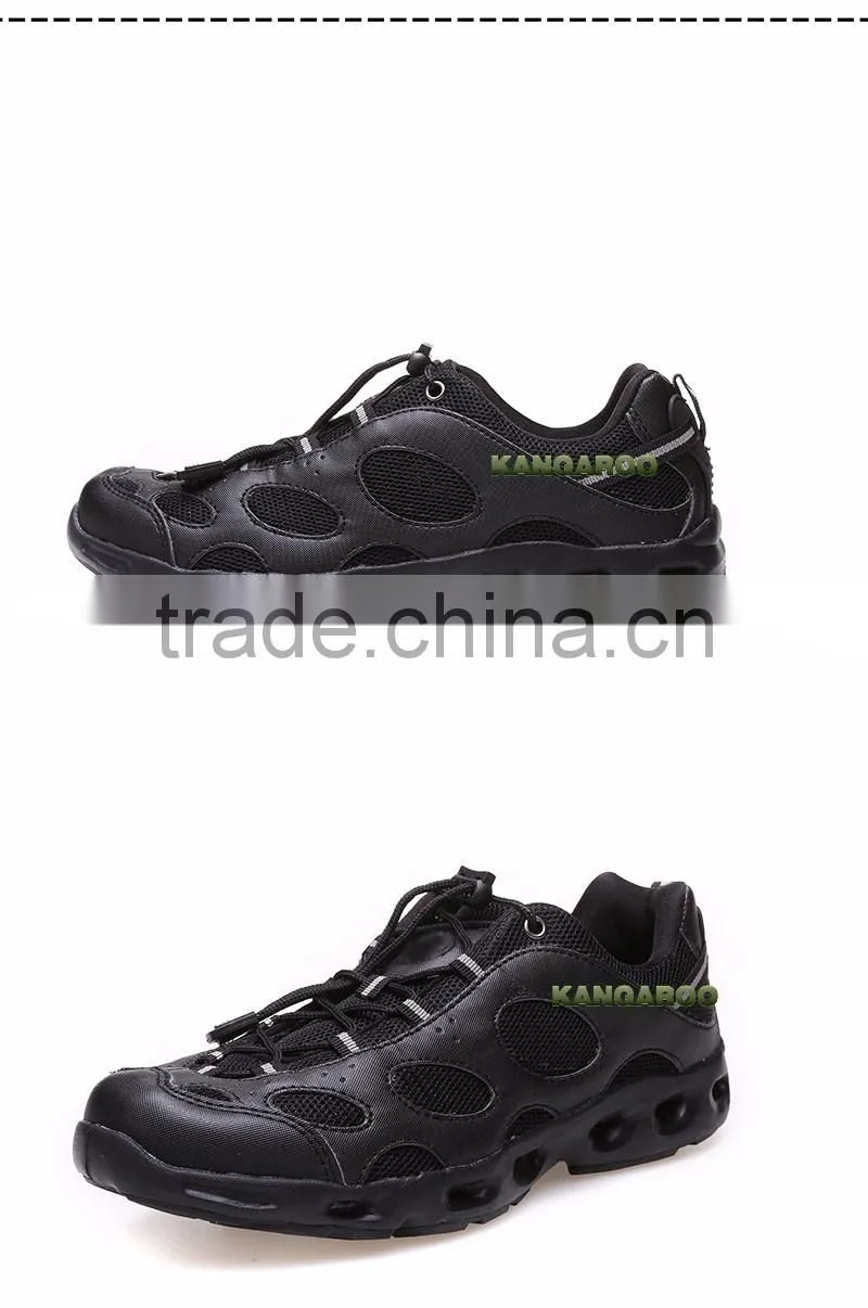 High Quality Black Casual Lace Up Latex Boots For Men