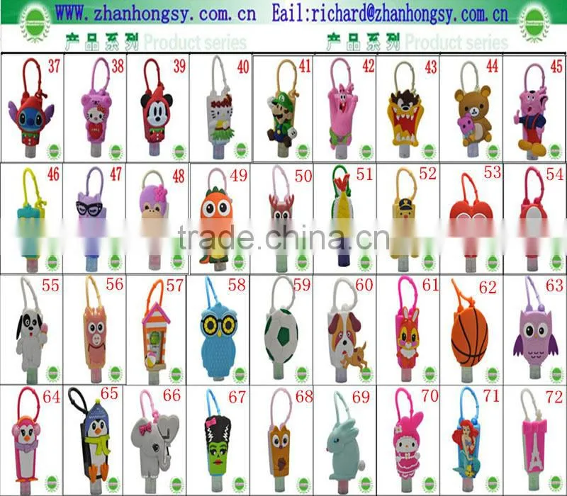 2017 Gift Items Silicone Bath Body Works Silicone Hand Sanitizer Holder