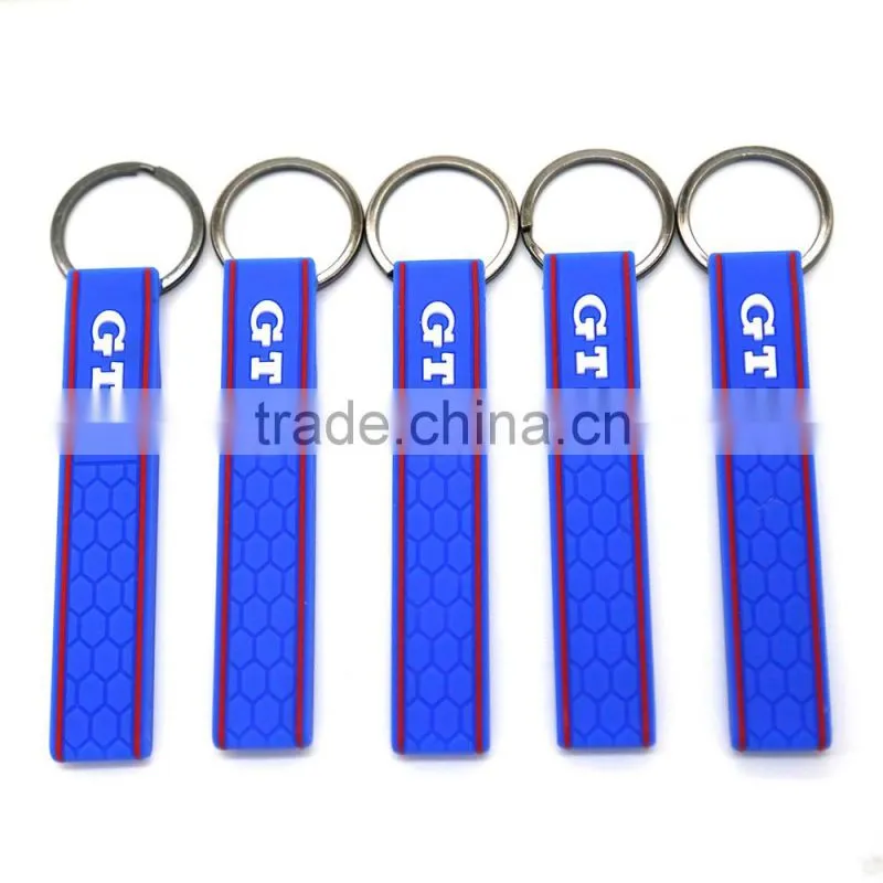 Custom printin logo key cap pvc silicone key holder key chain for sale