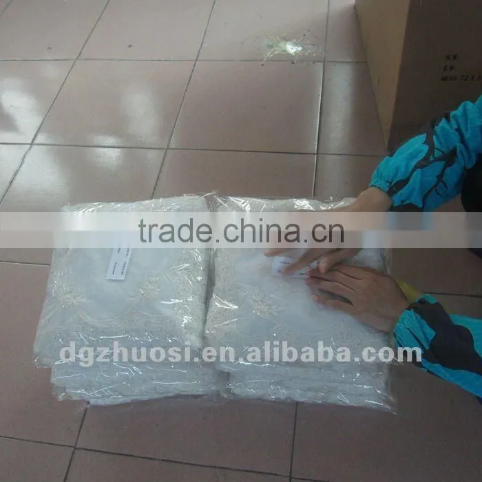 New hand embroidery designs party table cloth in best price