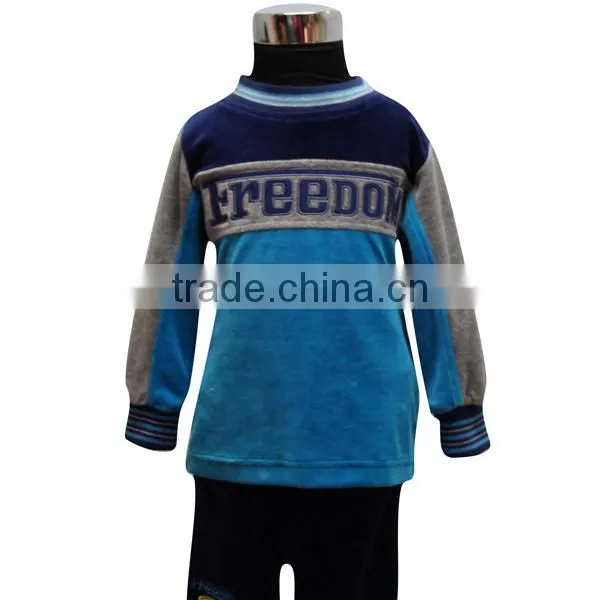 2016 blue velvet new brand lovely fashion wholesale childrens clothing china
