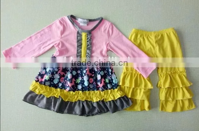 Fall 2016 Boutique Remakes Children Clothing Sets toddler girl boutique outfits kids winter 2016 christmas