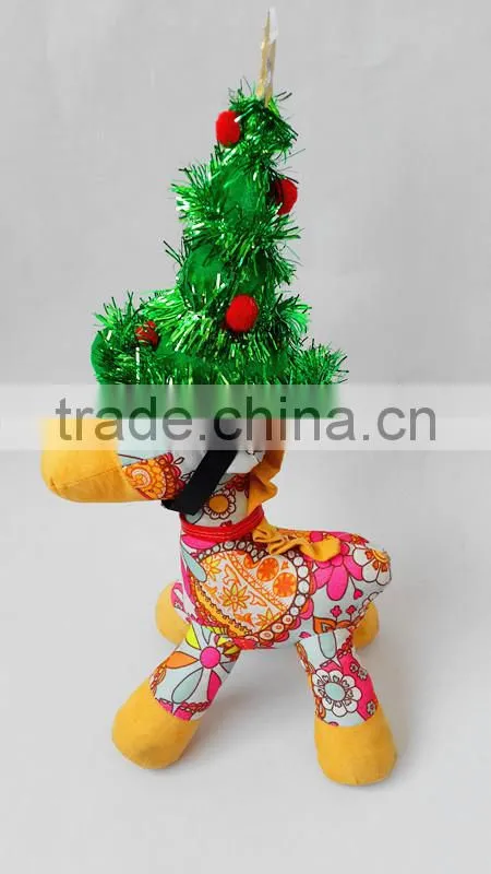 factory sale green Christmas tree style christmas dog hat