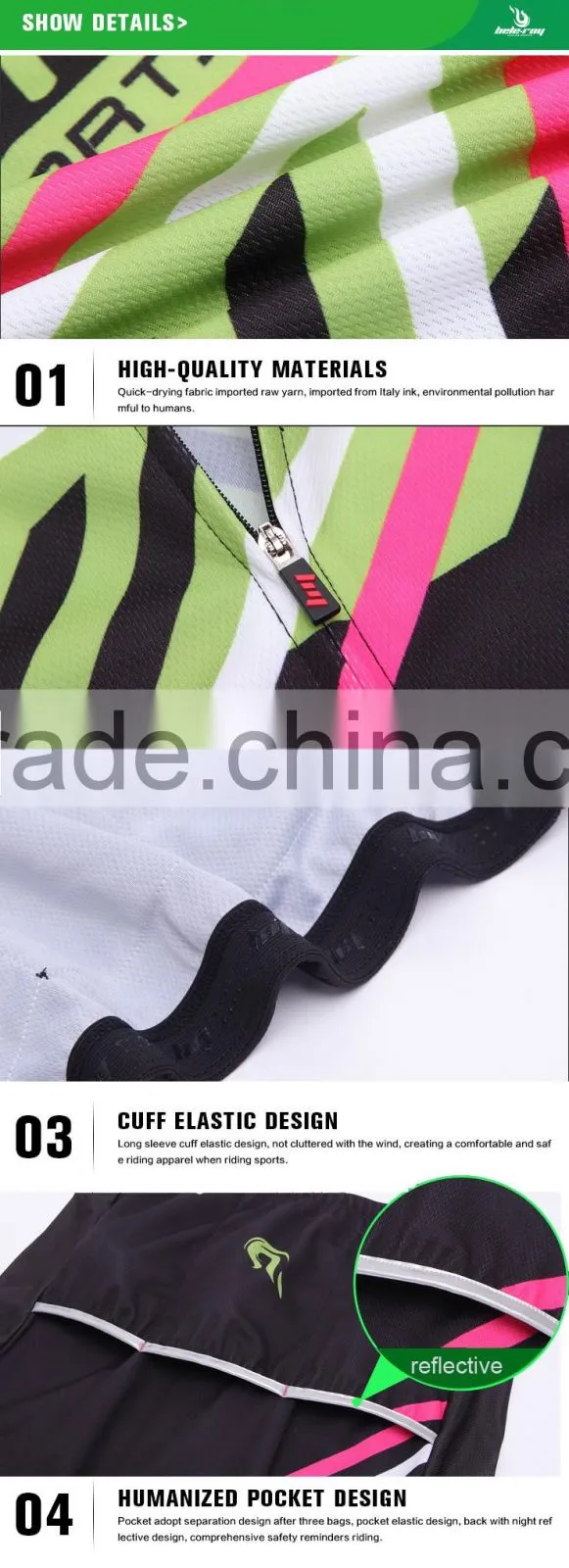BEROY 2016 new design custom short sleeve cycling wear and shorts with gel pad set,uv resistance bicycle wear set with low MOQ