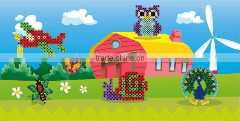 2017 Diy Fashion 5mm double colors hama beads perler beads education toys