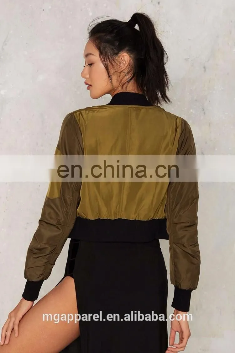 2017 Spring custom bomber jackets girls short jackets wholesale