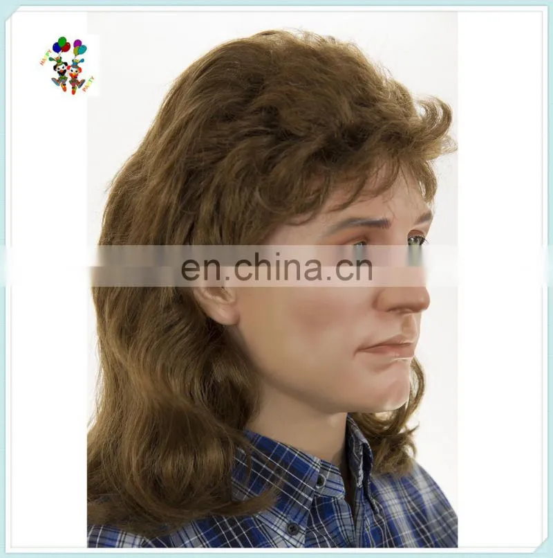 80's Mens Fancy Dress Pat Sharp Mullet Carnival Wigs HPC-0009