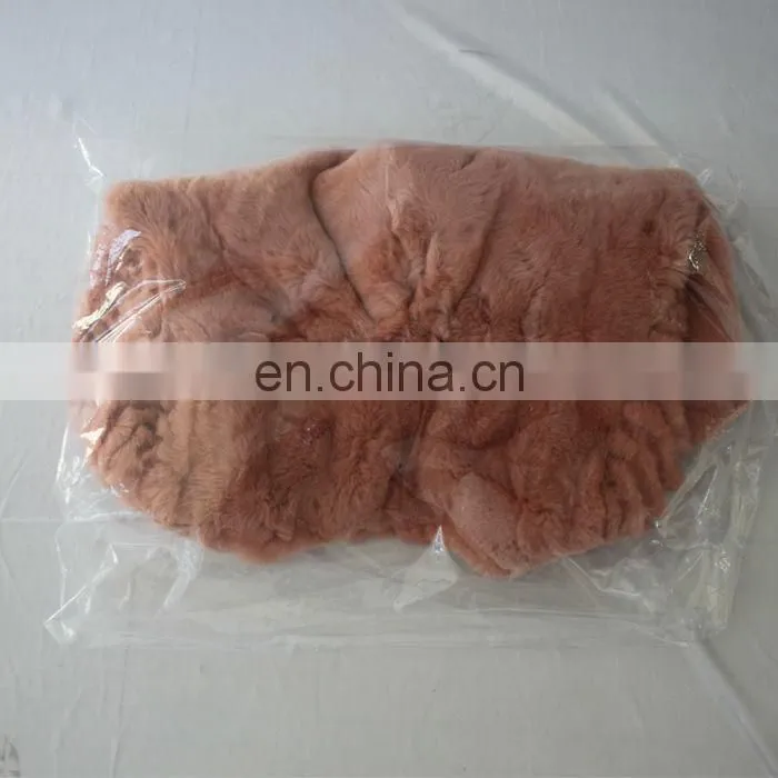 2013 stylish pink rabbit fur coat for women