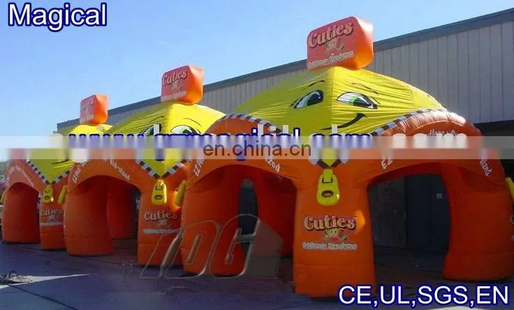 Inflatable arch tent for activities