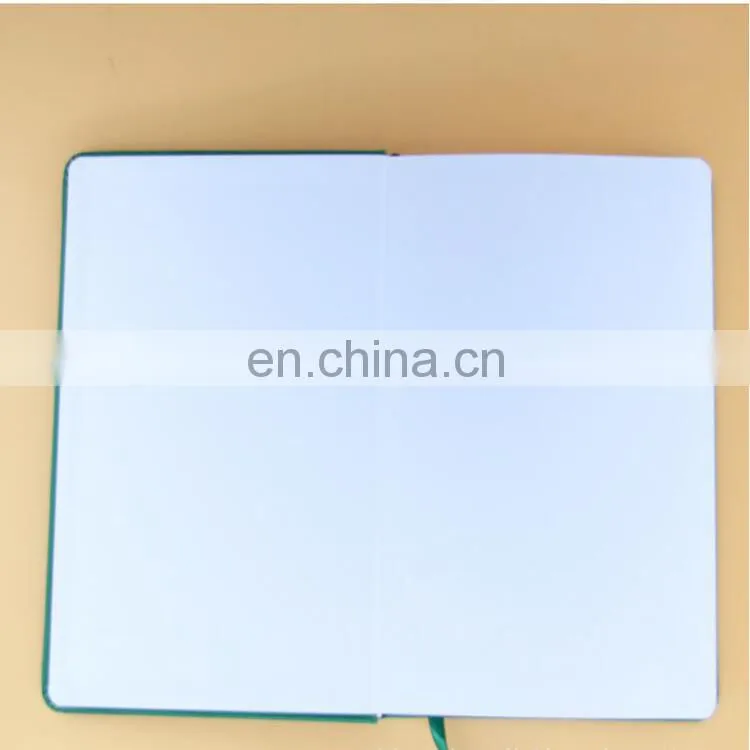 manufacture customized stationery green Hardcover school custom notebook with elastic clousure