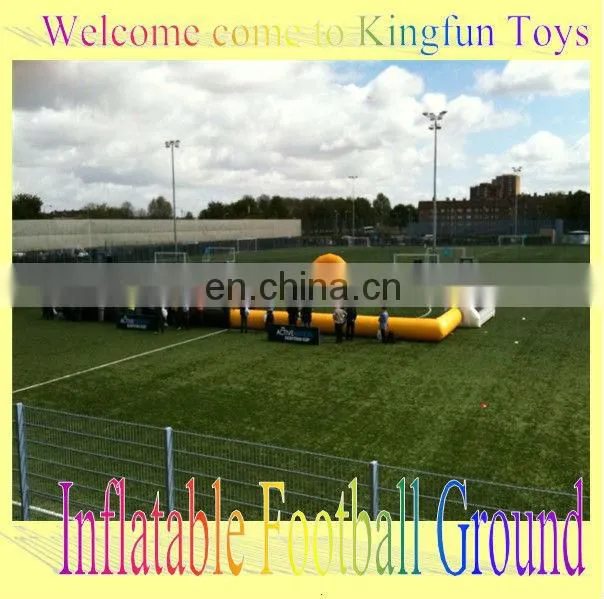 Best price inflatable soccer field with entrance