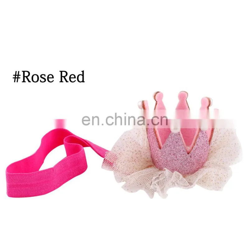 2018 New design headwear flower unicorn hairband cospay troll headband with hair for kids