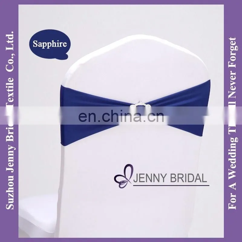 SH086A wedding chair tie backs universal self tie chair covers lycra chair sash with bow