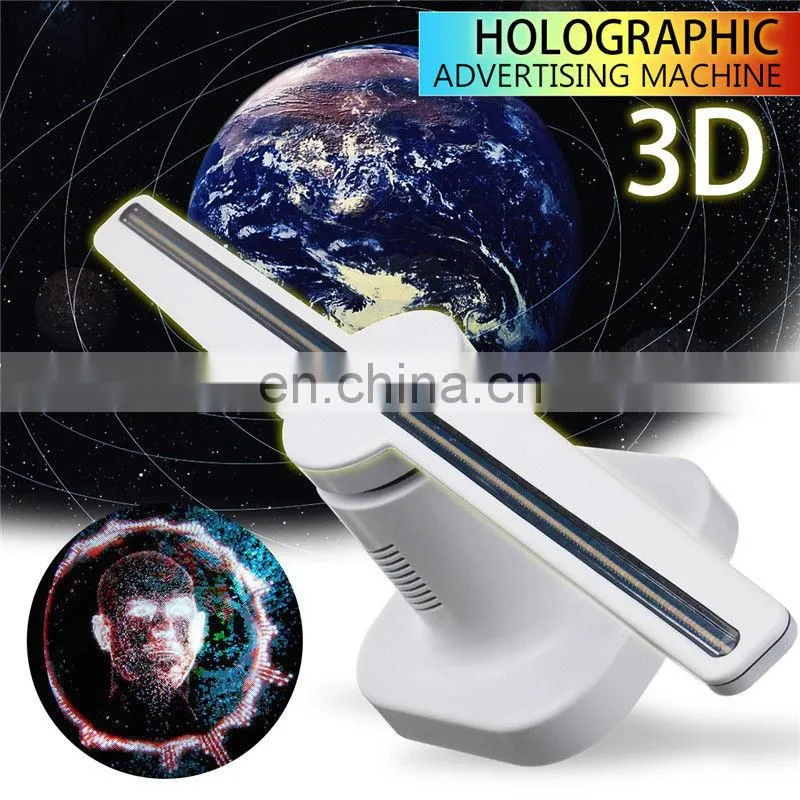 42 50 65cm New products Chinese supplier factory 3D Imaging Fan advertising holographic fan display LED 3D hologram fan shopping