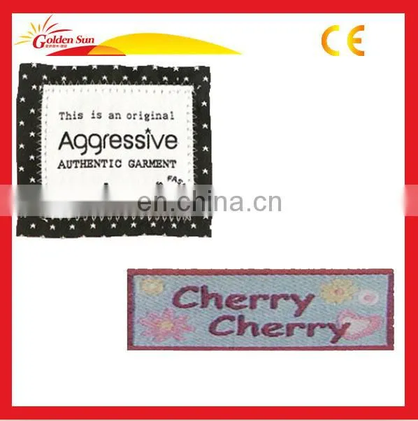 High Quality Hot Selling Woven Size Labels For Clothes