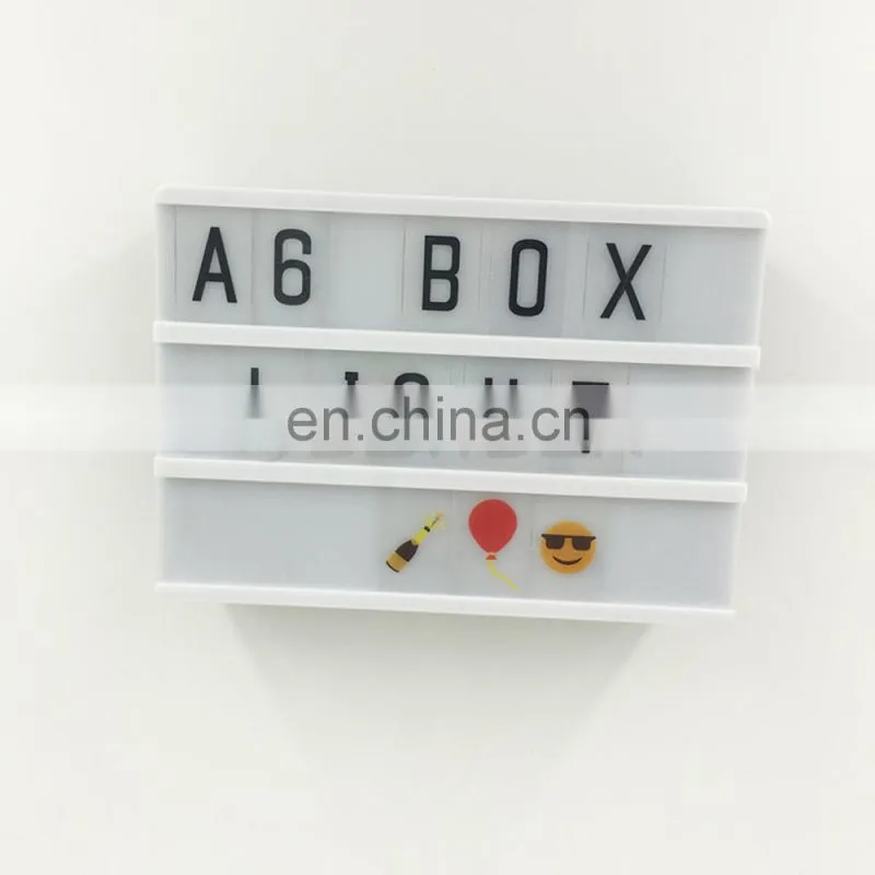 A6 Size DIY Advertising LED Light Box for Home Office Decoration