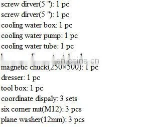 M7125A-1 new condition surface grinding machine price grinding wheel with CE