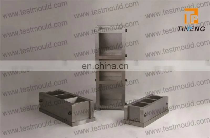 Hight quality steel three gang cube Mould of concrete and cement