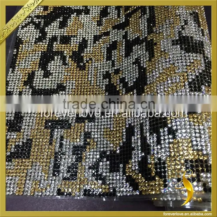 Hot fix rhinestone sheet iron on motif rhinestone diamond template FRM-214