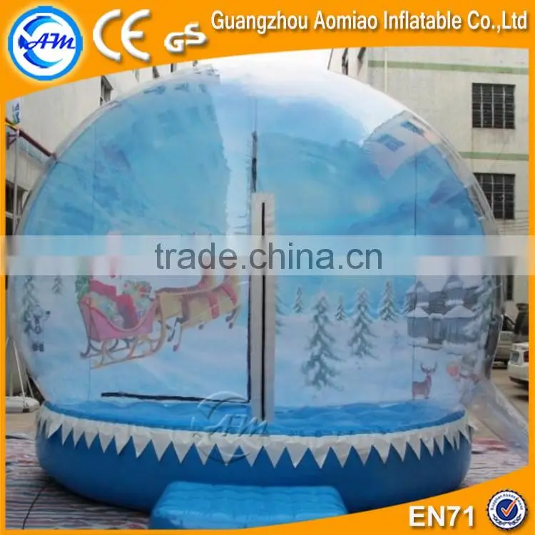 Xmas inflatable snow globe, christmas inflatable snow globe sale