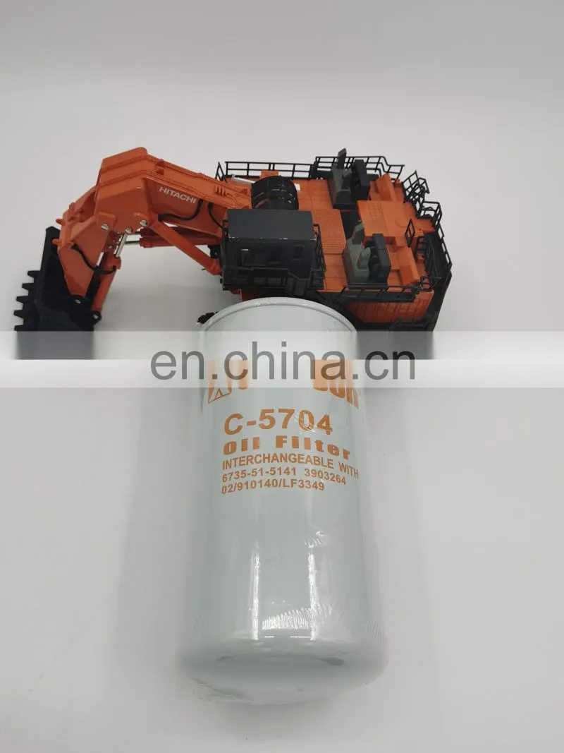 excavator parts oil filter 6735-51-5141, 3903264 02/910140, LF3349 for pc200