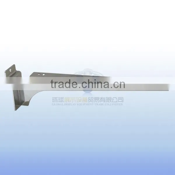 2mm thickness metal chrome shelf bracket for slatwall