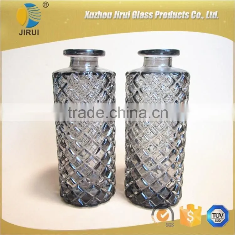 Smoky-gray Diamond aroma diffuser glass bottle 150ml