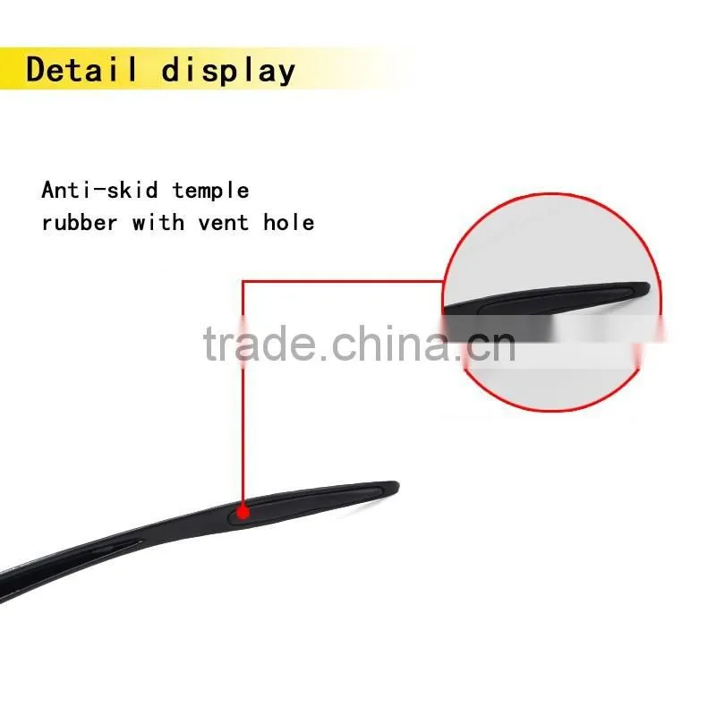 2016 hot sale dropshipping double lens blue frame polarized sport sunglasses lens set for promo