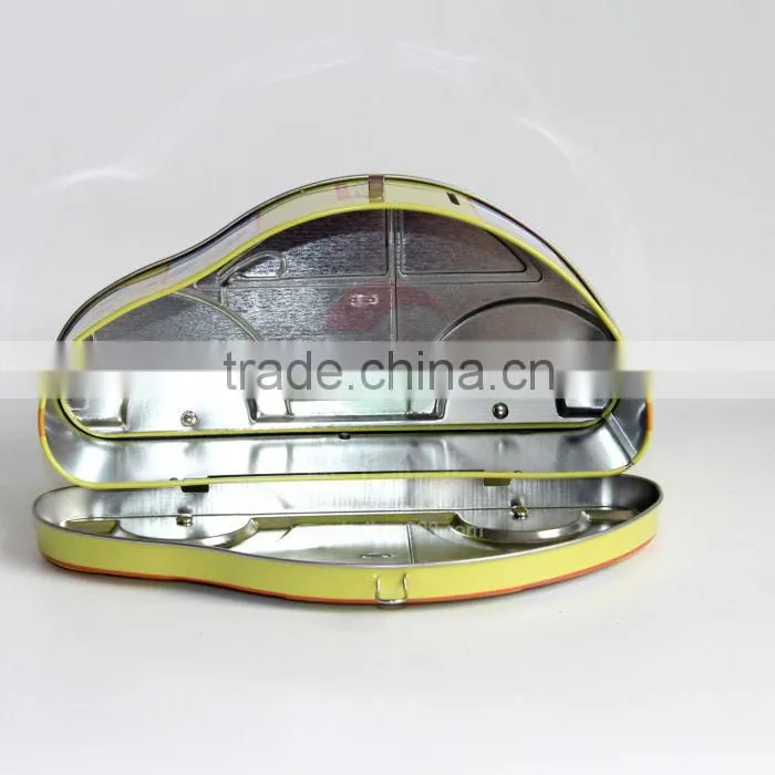 car shape gift packing tinplate box delicated printing