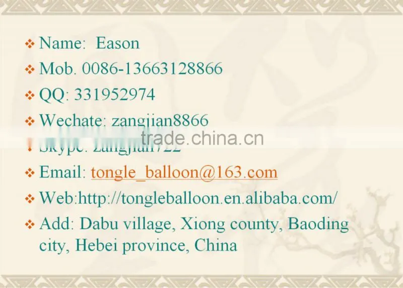 latex balloon for decor/ decoration ballon from balloon factory