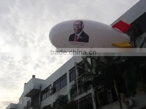helium pvc inflatable blimp for display