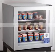 SD21 commercial supermarket mini ice cream display upright freezer